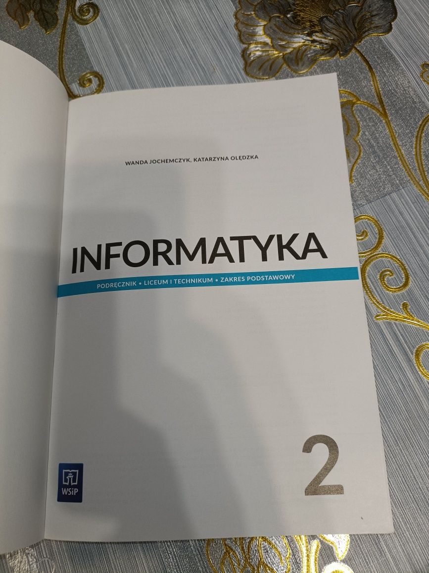 Podręcznik do informatyki 2 liceum i technikum zakres podstawowy