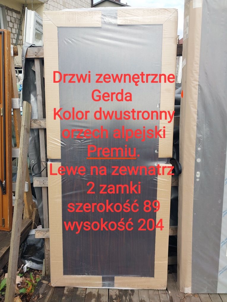 Drzwi zewnętrzne Premium GERDA BIAŁE 2 ZAMKI ELEKTROZACZEP-30%