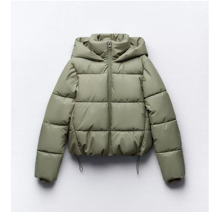 Куртка пуфер зимова коротка Zara розмір S 36