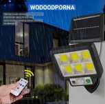 Lampa LED Solarna z czujnikiem Ruchu + Pilot