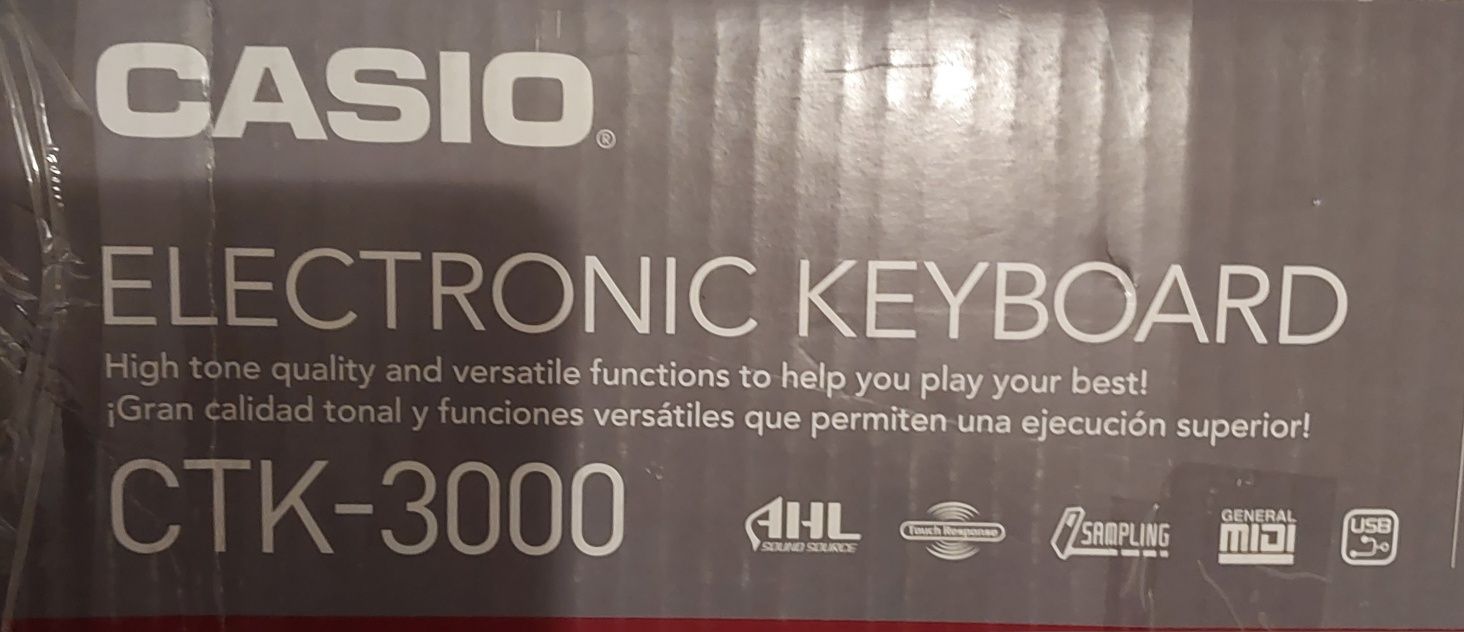 Keyboard Casio CTK 3000 wraz ze stojakiem