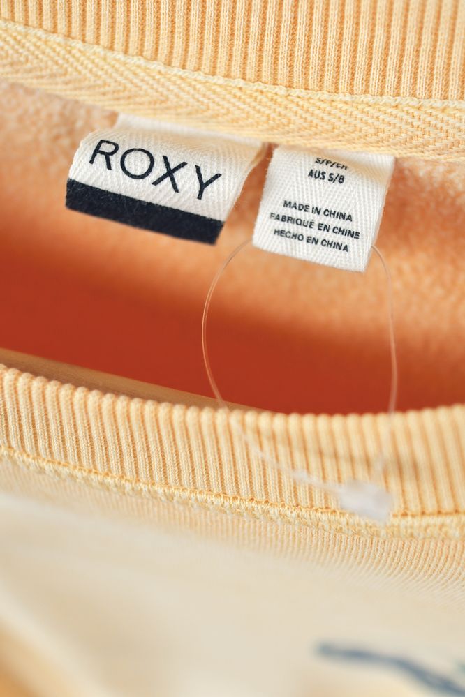 Roxy Jasnożółta bluza retro
