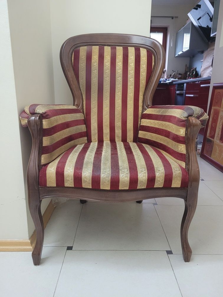 Zabytkowe luksusowy fotel do wymiany tapicerki Okazja!
