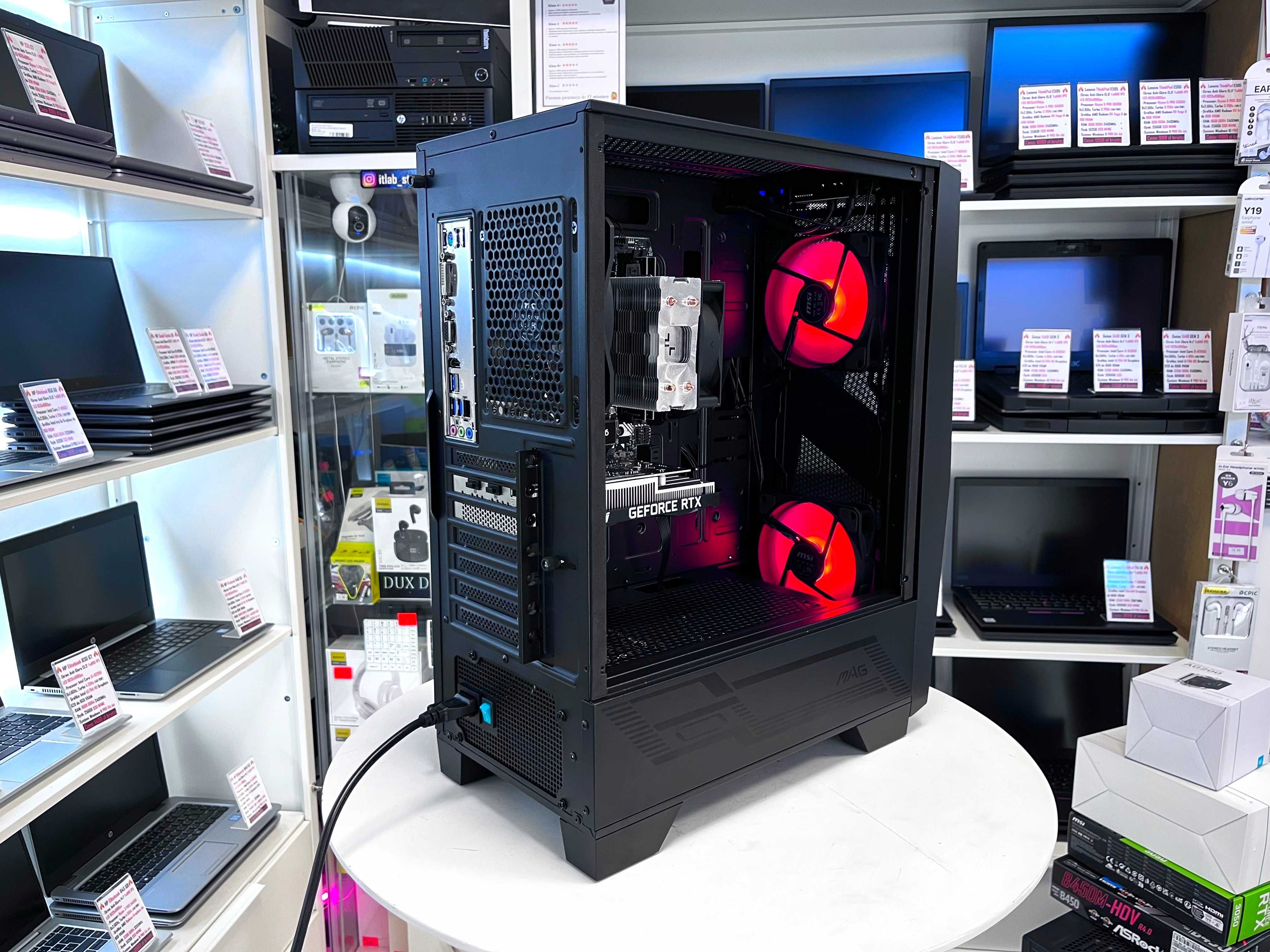 NOWY Gamingowy Komputer | Ryzen 5 6X | 16GB DDR4 | RTX 3050 | 1TB SSD