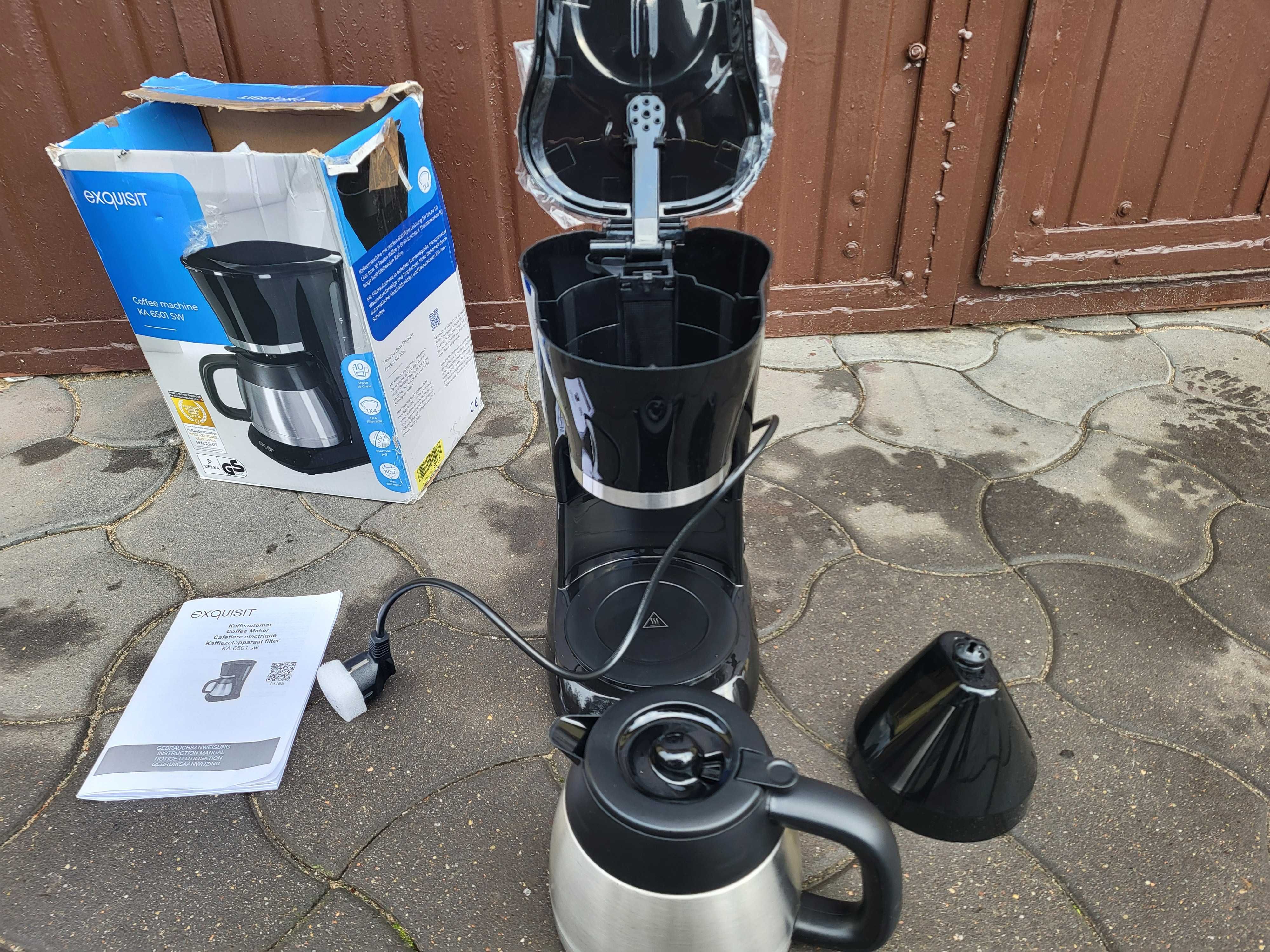 Ekspres do kawy przelewowy Exquisit KA 6501 nowy 800 w