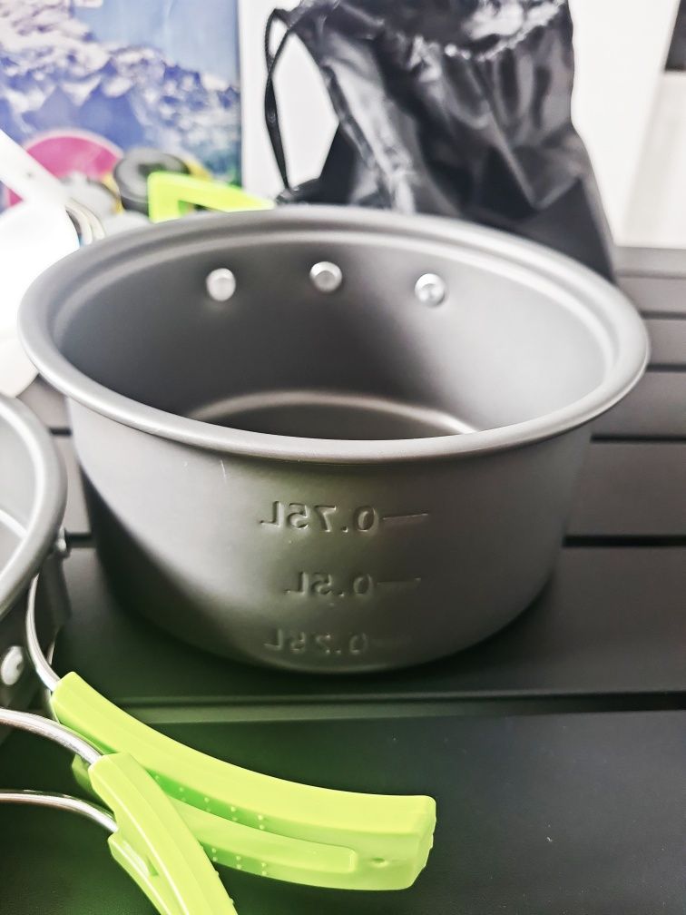 Zestaw na camping cooking set biwak naczynia do gotowania survival