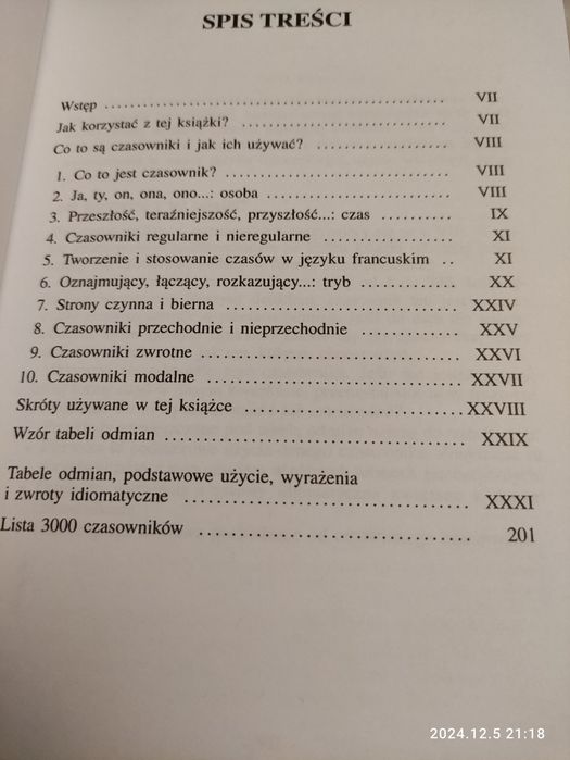 Czasowniki francuskie, książka nowa