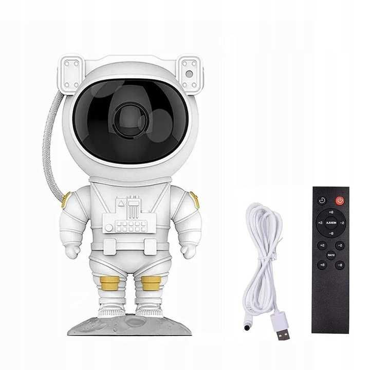 PROJEKTOR gwiazd ASTRONAUTA lampka nocna dla dzieci RZUTNIK LED