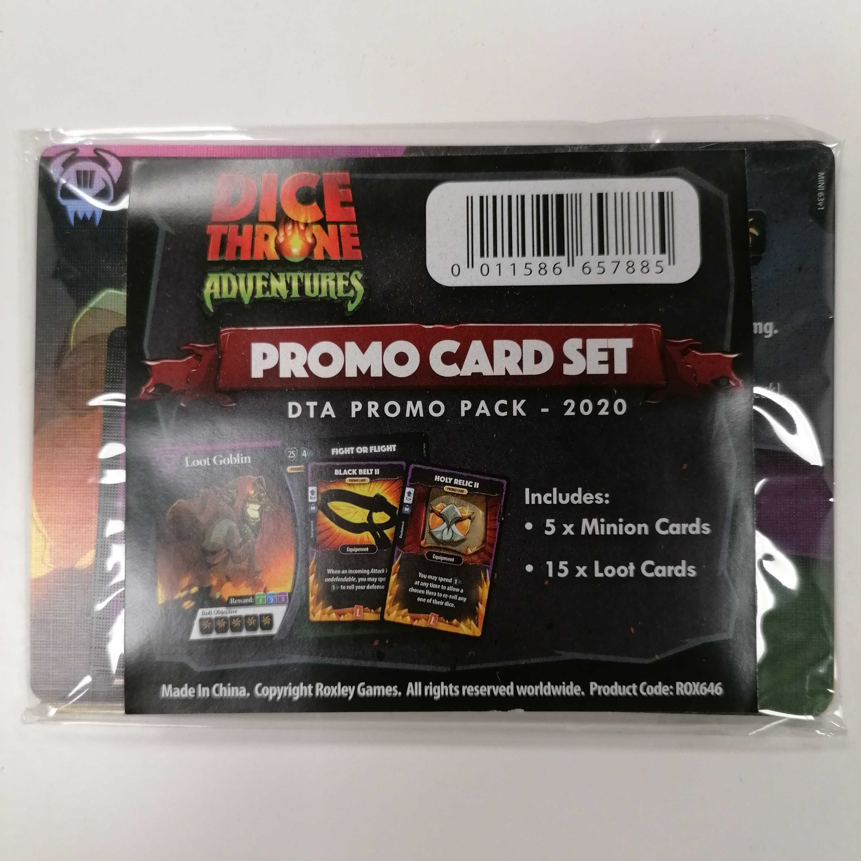 Dice Throne Adventures - Promo Card Set 2020