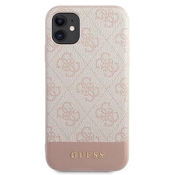 Etui Guess 4G Stripe Collection na iPhone 11 / Xr 6,1" - różowe