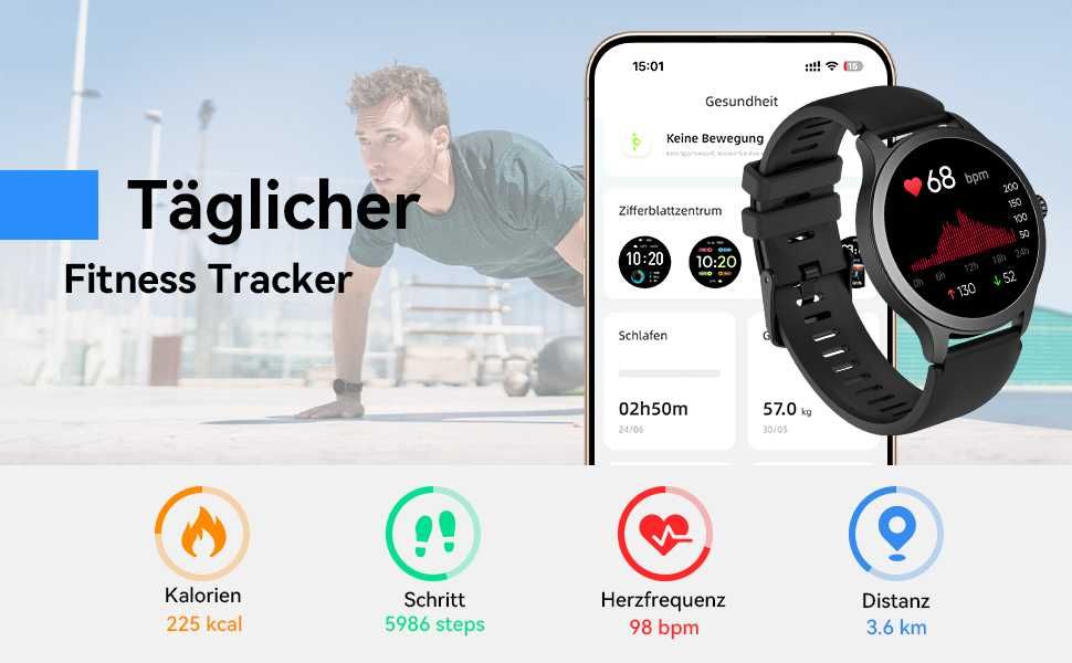 Smartwatch Tensky LW92 czarny