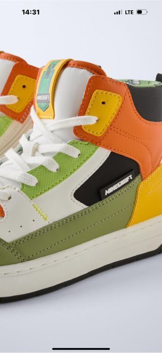 Високі кеди «Майнкрафт» фірма Зара розмір 34