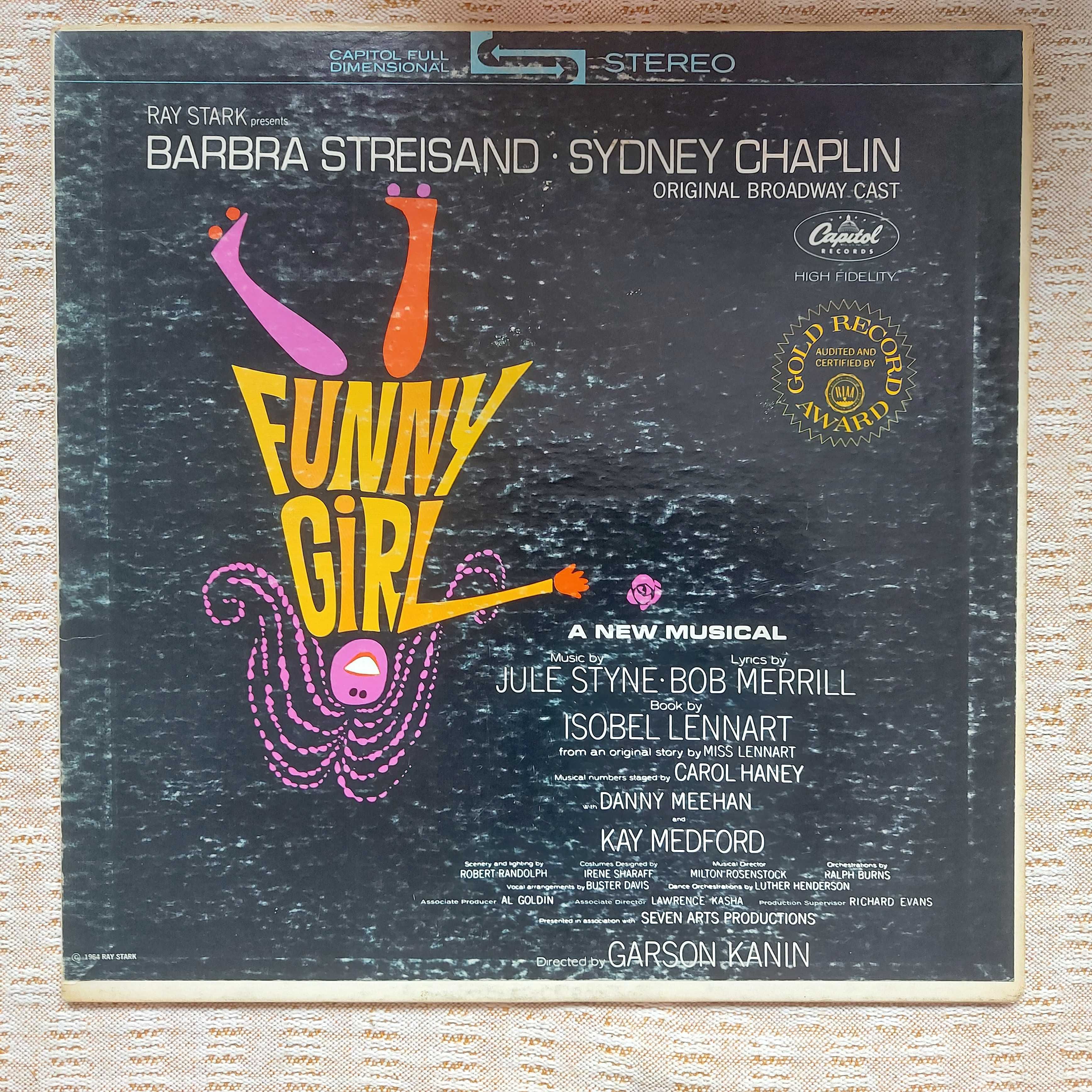 Musical Funny Girl (Original Broadway Cast) Barbra Streisand, Sydney C