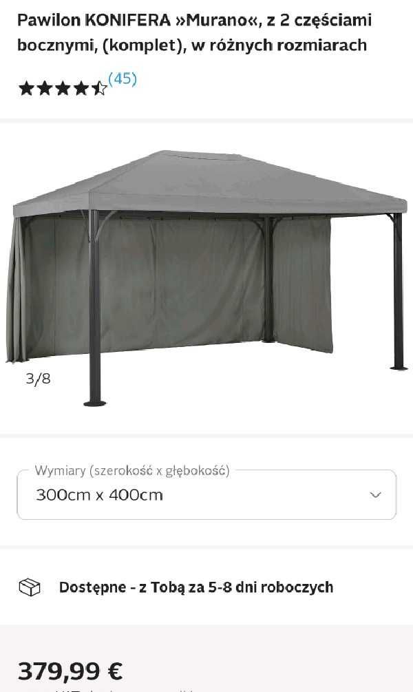 Pawilon ogrodowy wersja  okrągły 350cm od 550 złotych