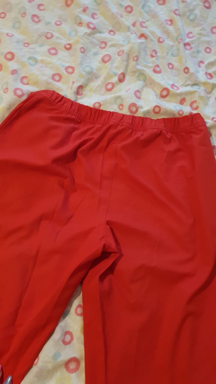 Spodnie Adidas dresowe czerwone