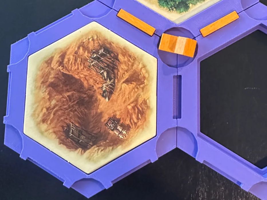 Molduras Magnéticas para Catan (com estrada e vilas)