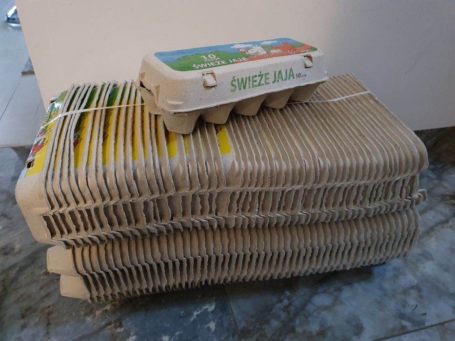 Wytłaczanki papierowe 10 wytłoczki na jajka nowe