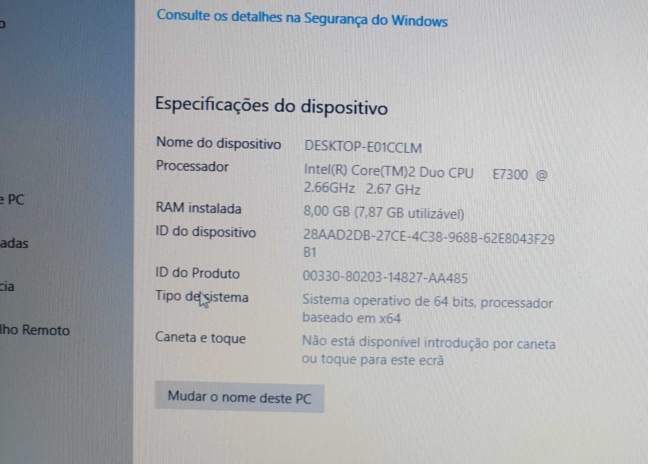 Computadores HP Compaq dc7900 ou dc5800 SFF: 6GB/8GB de RAM