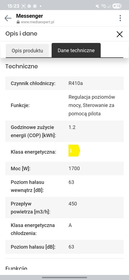 Klimatyzator Rovanson KY-14000
