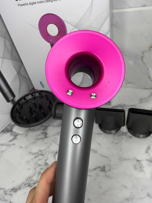 Фен Dyson Super Hair Dryer, 5 насадок, фуксія — для ефективного догляд