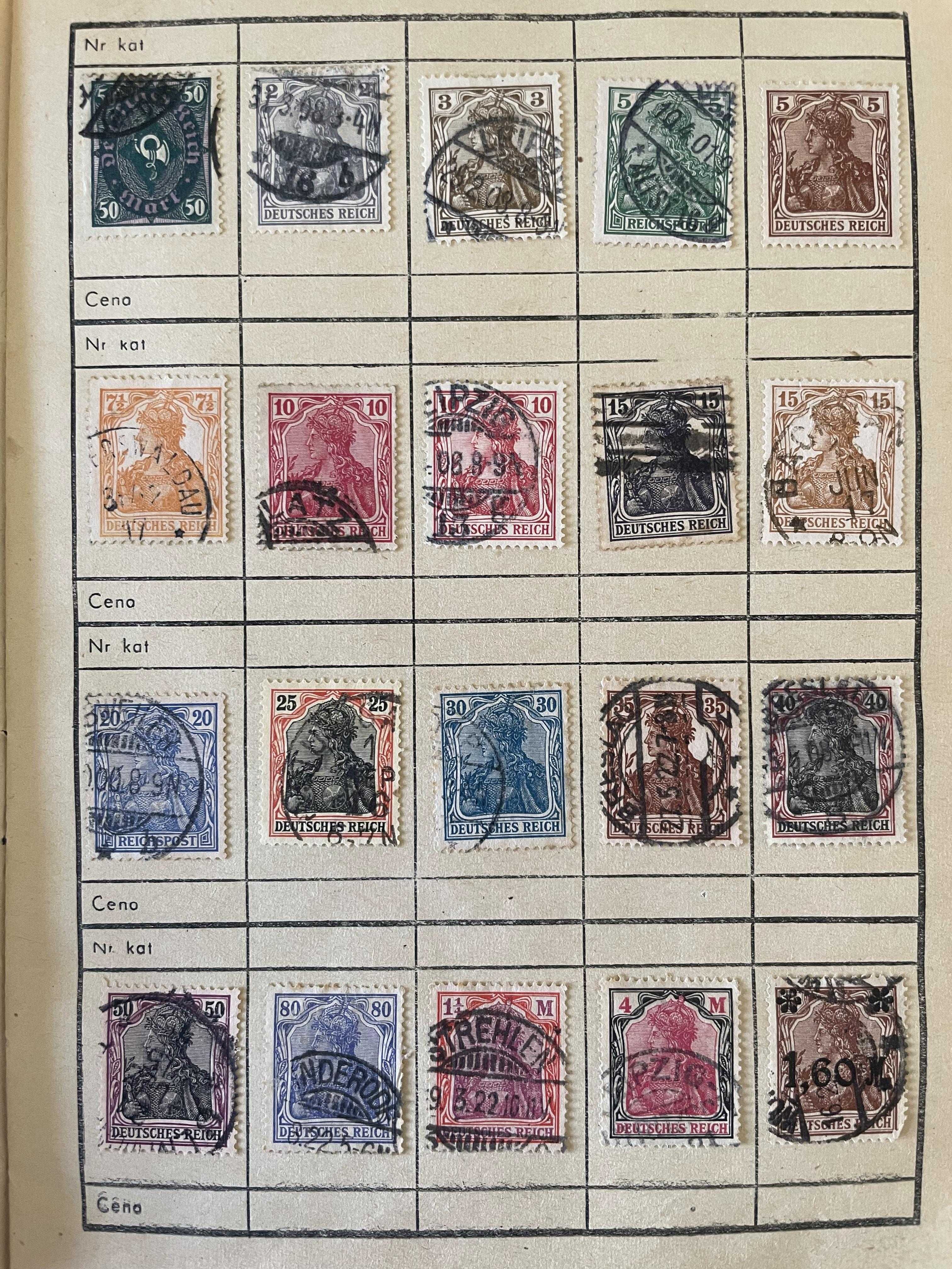 Znaczki Niemcy do 1945