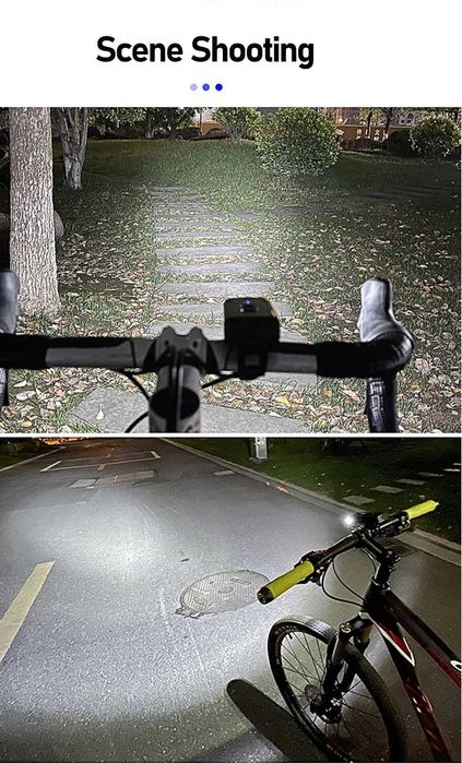 Led luz dianteira da bicicleta tipo-c recarregável