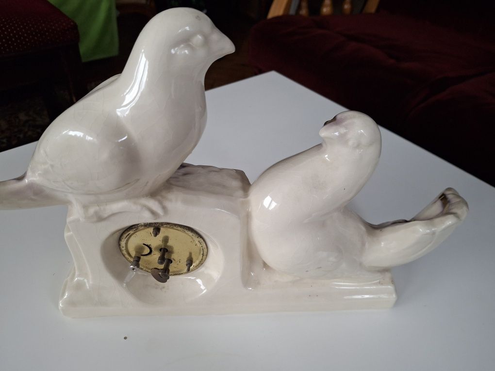 zegar z porcelany niemiecki