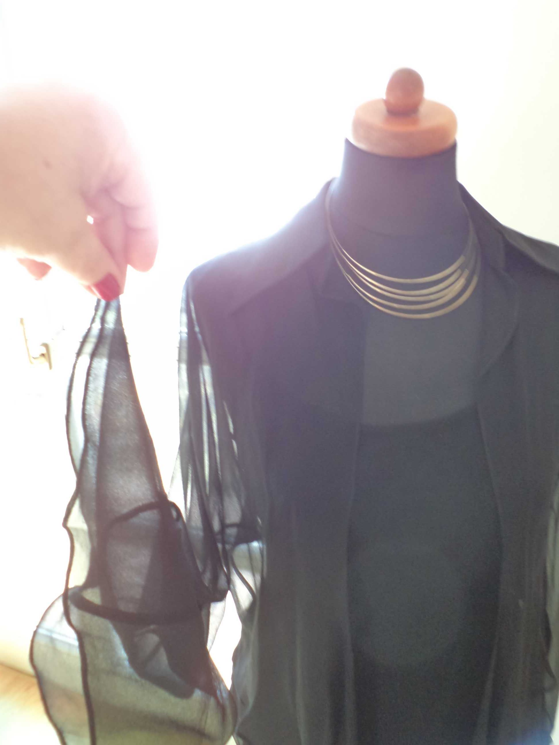 Nowy luksusowy jedwabny zestaw bluzka+top r.40 Hexeline j.Max Mara