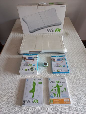 Wii Balance Board + Wii Fit + Wii Fit Plus + Wii Fit U + Fit Meter