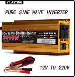 Przetwornica napięcia 12V na 230V Pure shine , czysty sinus 3000W