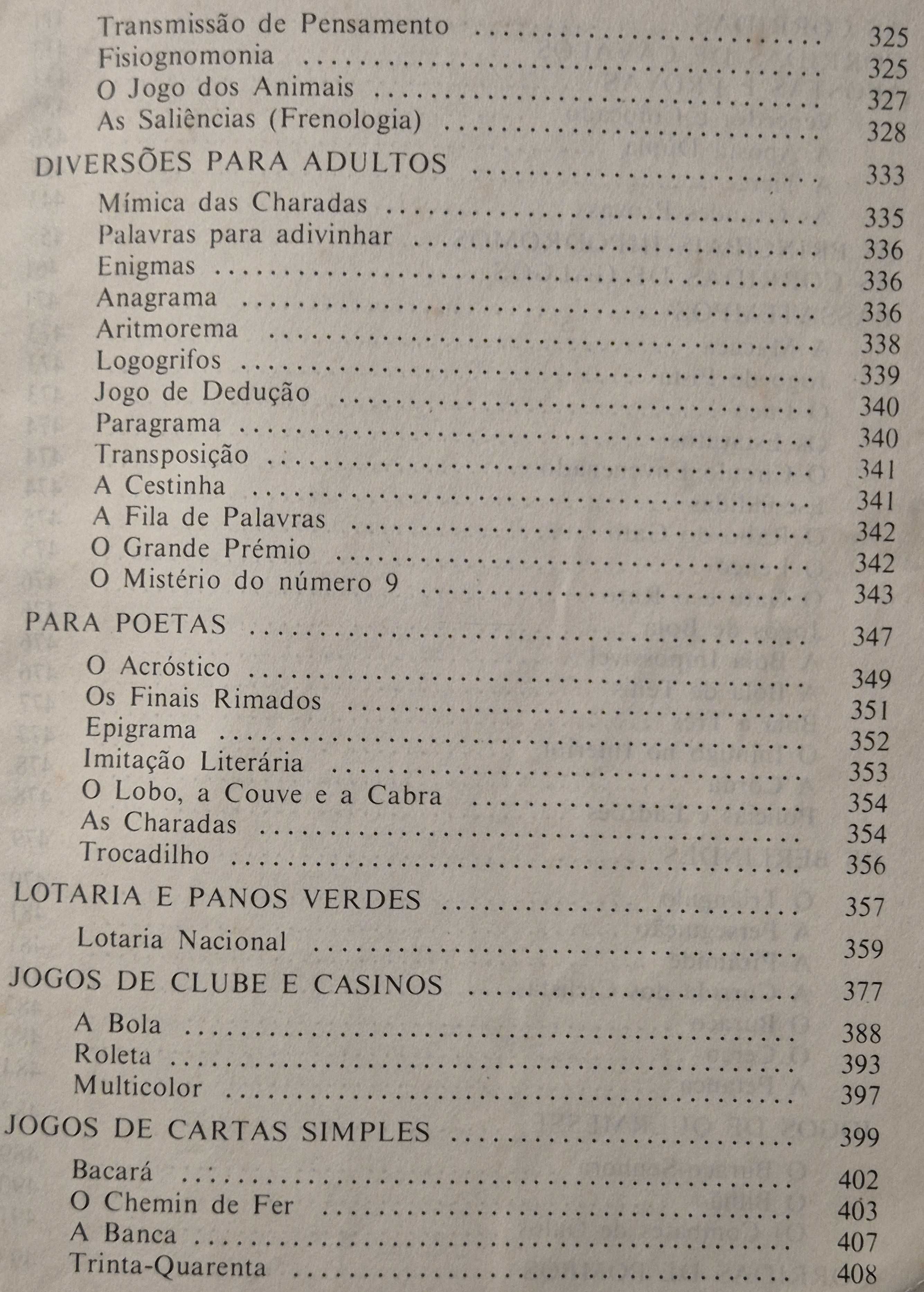 Livro "Jogos e Passatempos para Todos" de Jean-Michel Pedrazzani