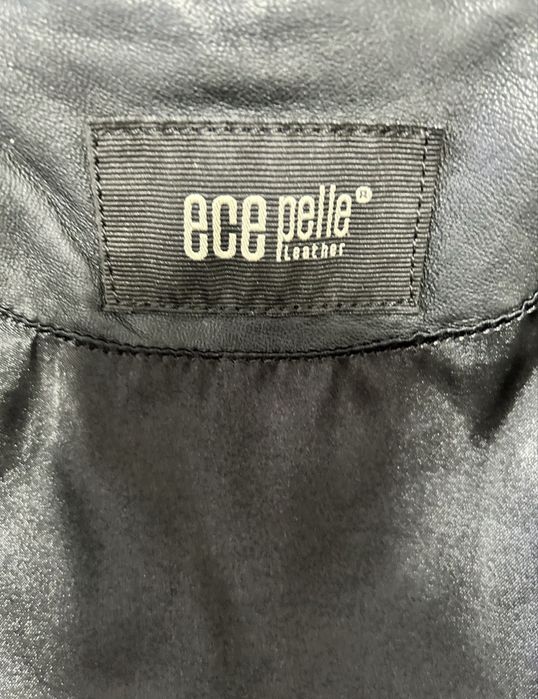 Куртка кожаная женская зимняя/холодная осень