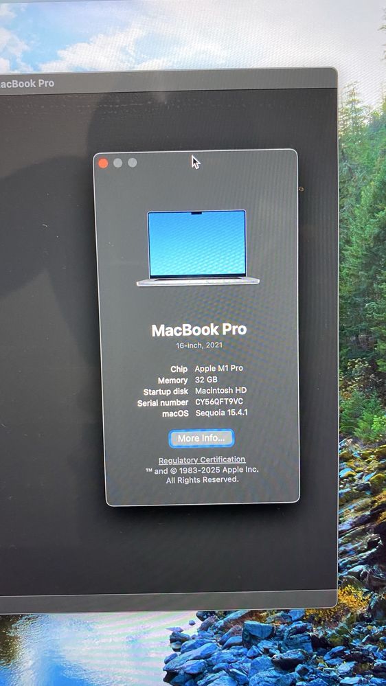 Macbook Pro M1 Pro 16” 32Gb 1Tb 2021