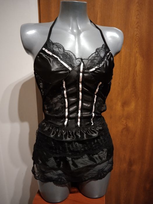 Koronkowa seksowna bielizna nocna piżama damska stringi damskie