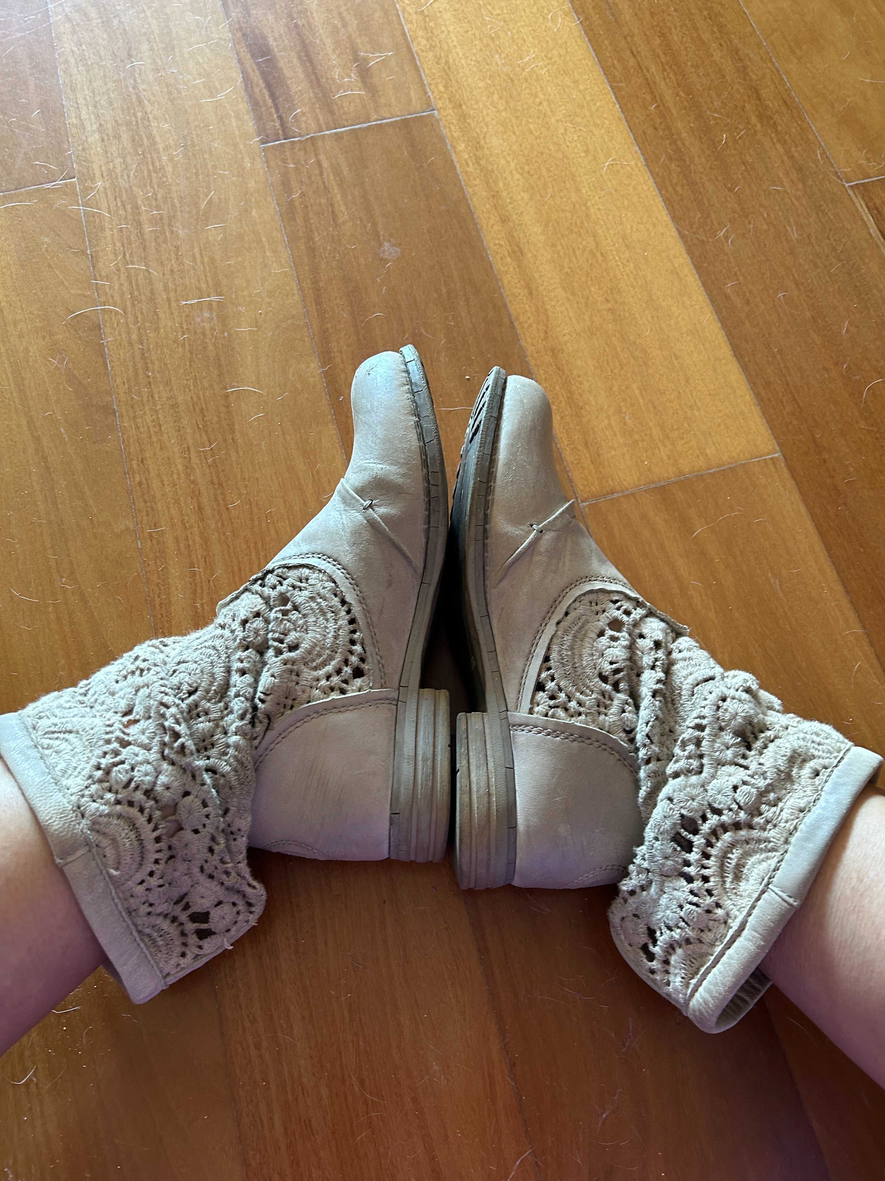 Botas de renda de marca Bunker