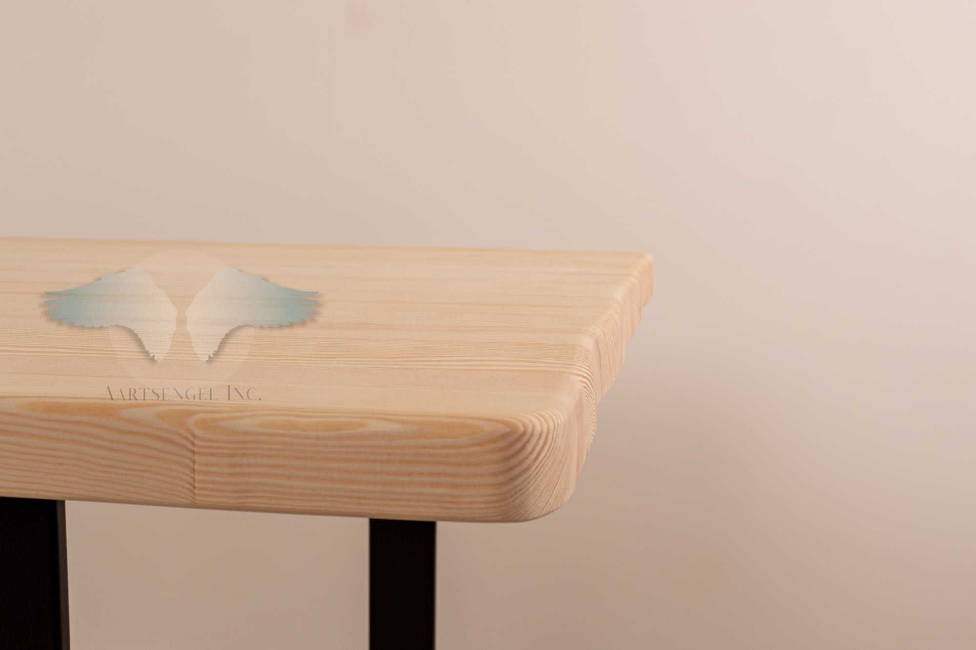 Biurko drewniane industrialne / stół z litego drewna loftowy