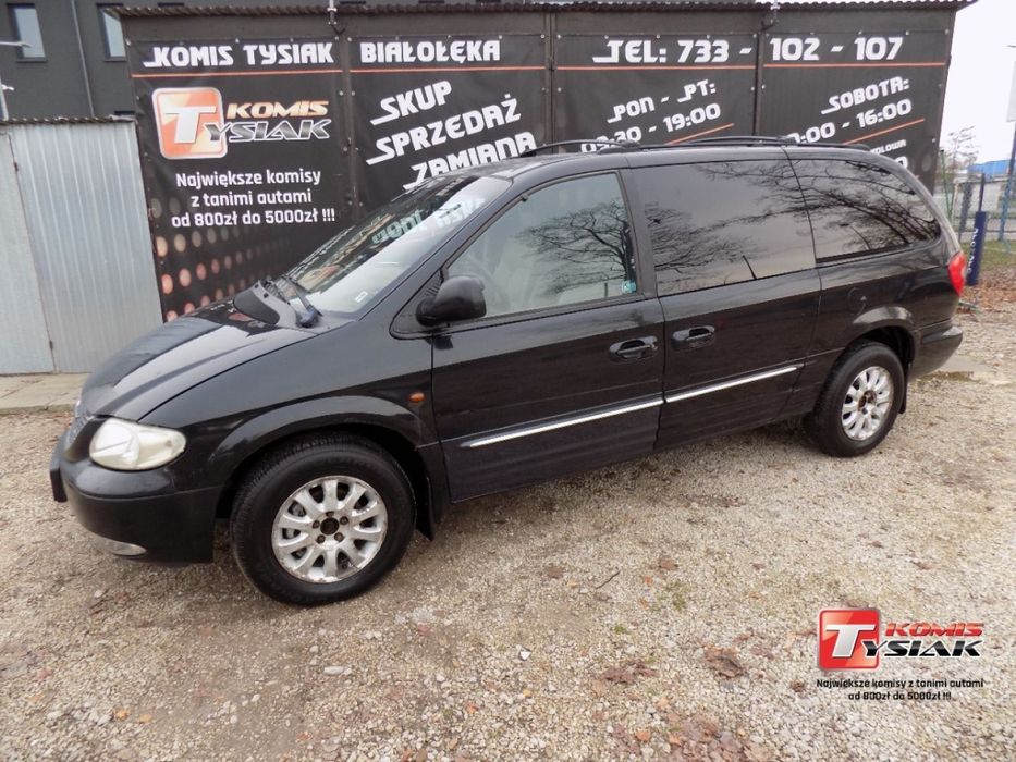 Chrysler Grand Voyager !! BIAŁOŁĘKA !! 3.3 Benzyna V6 (174 KM), 2003r. prod.! KOMIS TYSIAK