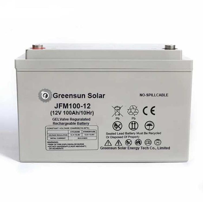 Аккумулятор гелевый 100Ah  батарея гелевая 100Ah 12V GEL GreensunSolar