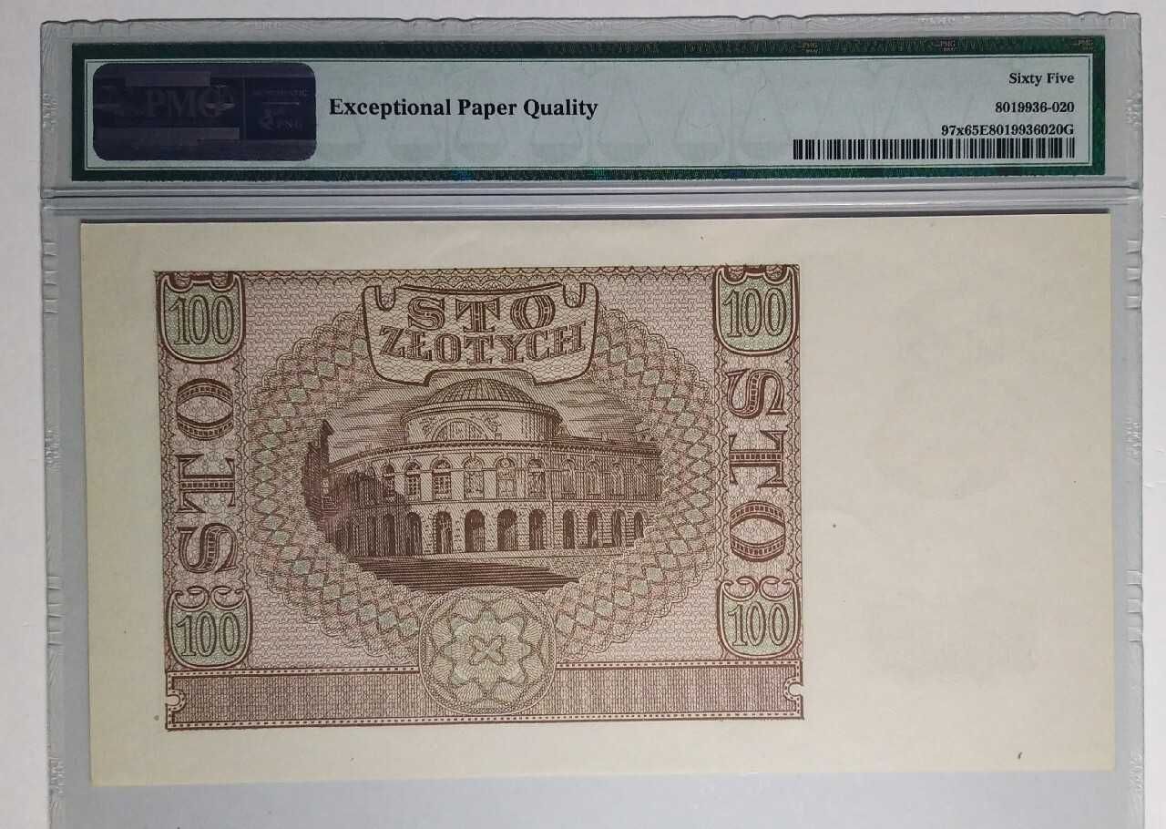 100 złotych 1940 WWII London Counterfeit