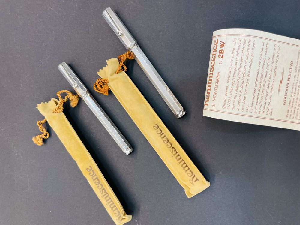 Caneta tinteiro+Rolerball “Montegrappa” Reminiscence-Prata 925