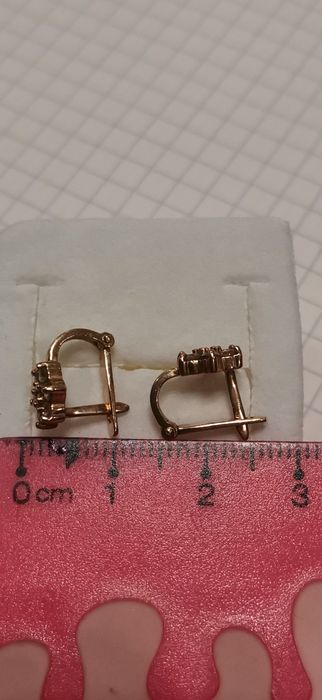 Серги 585 тризуб