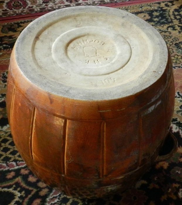 Beczka kamionka do kiszenia kapusty 40 litrów, duża ceramiczna Bochnia