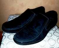 Мужские  Черные Кожаные Туфли 42 Размера