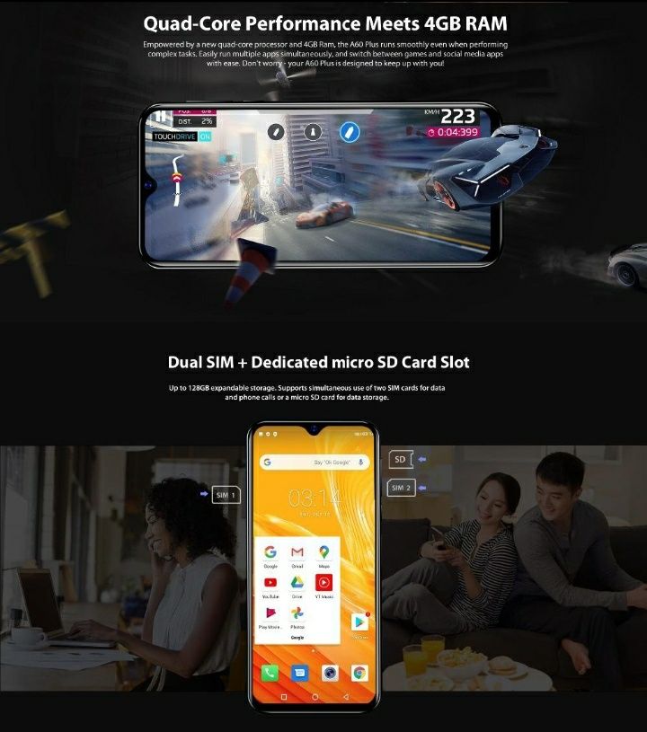Blackview A60 Plus 4GB/64GB (Usado mas como novo)