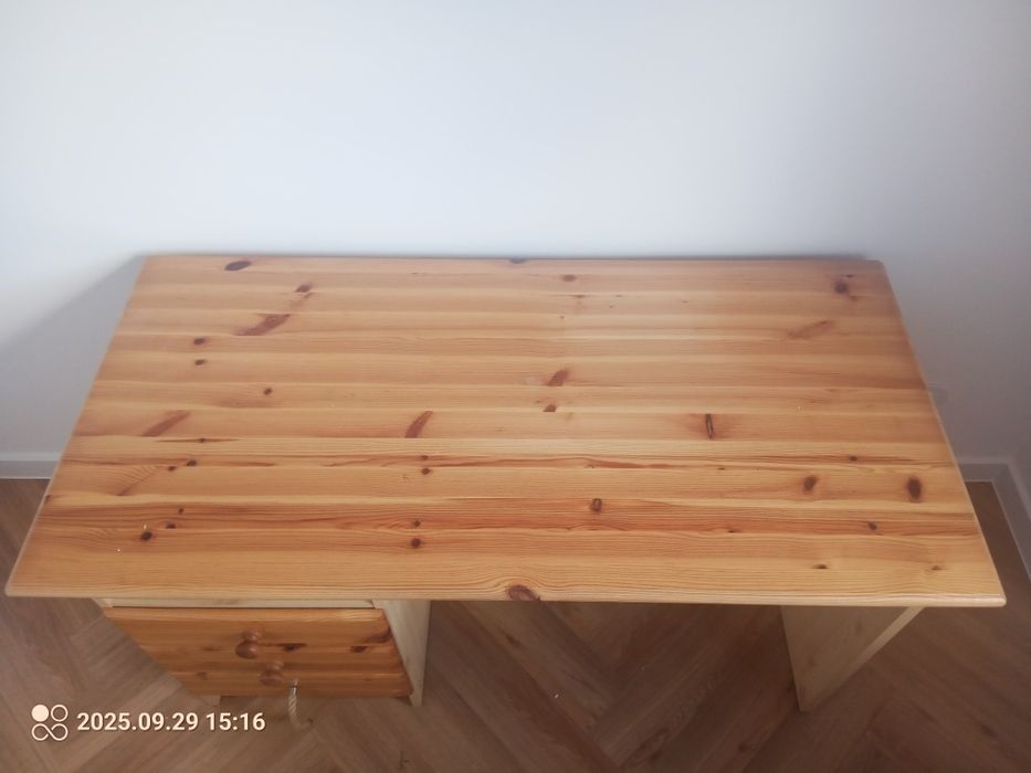 Biurko z drewna 120x57.5