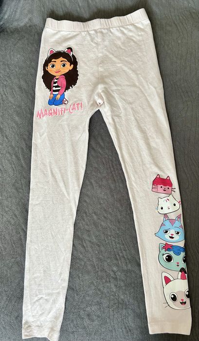 Beżowe leginsy spodnie dziewczęce koci domek Gabi gabby”s dollhouse
