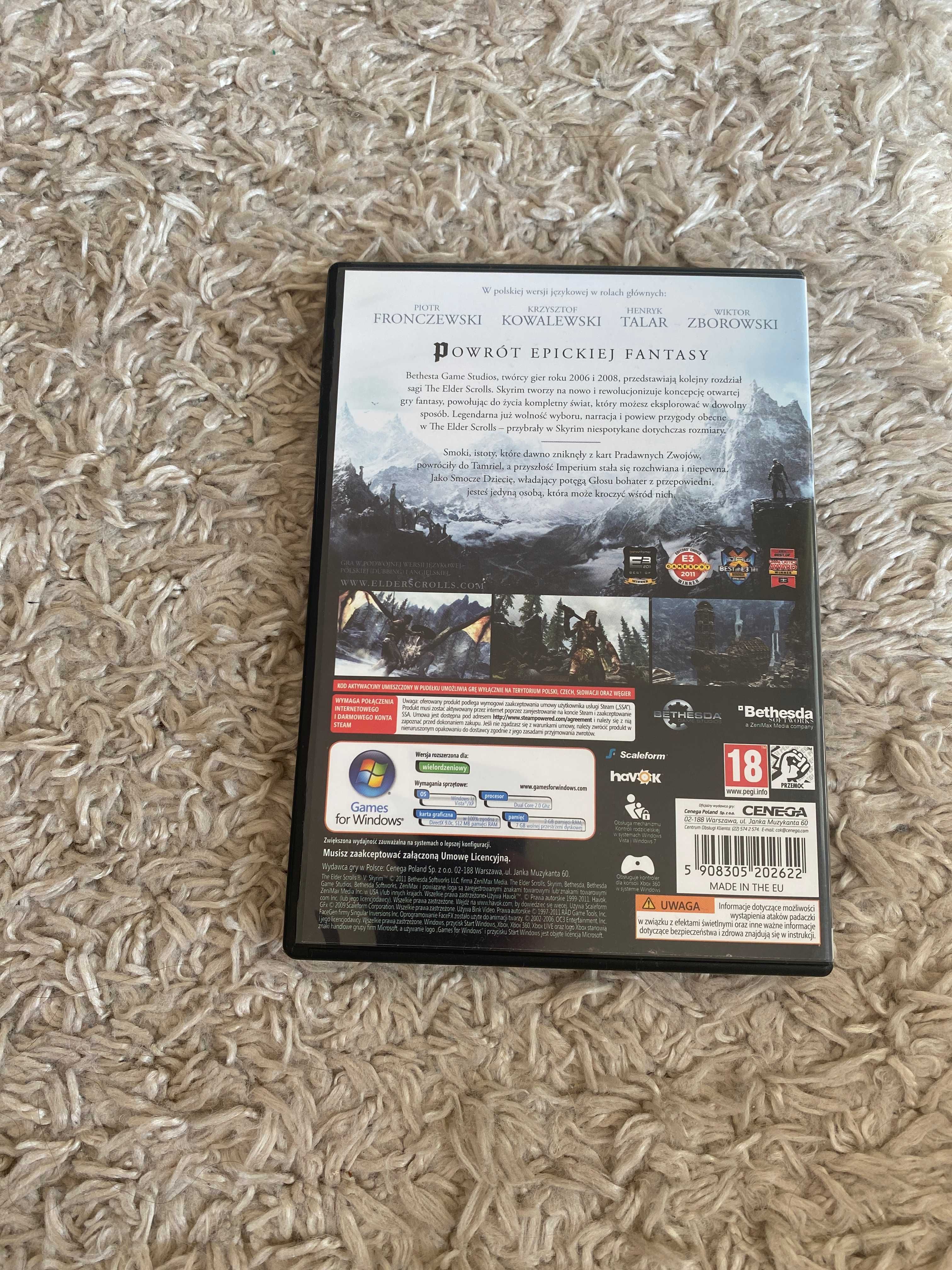 Skyrim - Gra PC - stan idealny, dla kolekcjonerów