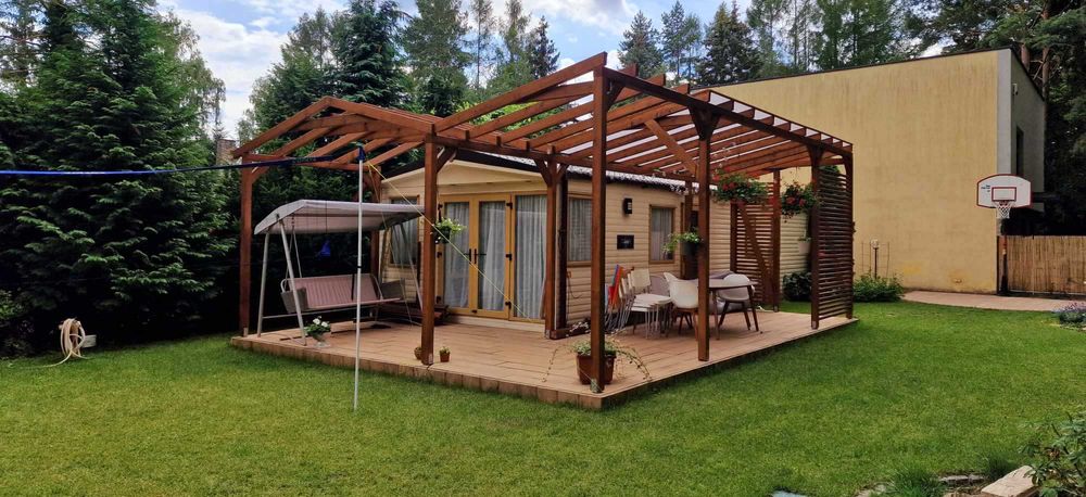 Zabudowa tarasu Zadaszenie tarasu pergola wiata ogród zimowy wymiar1x1