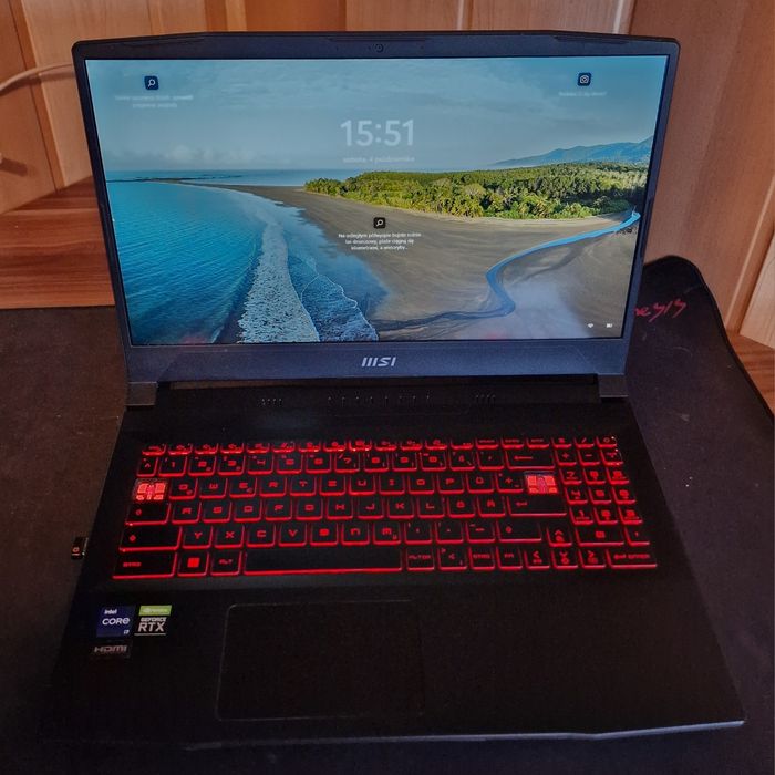 Laptop gamingowy rtx MSI KANATA GF66 RTX 3070 I7-12700h