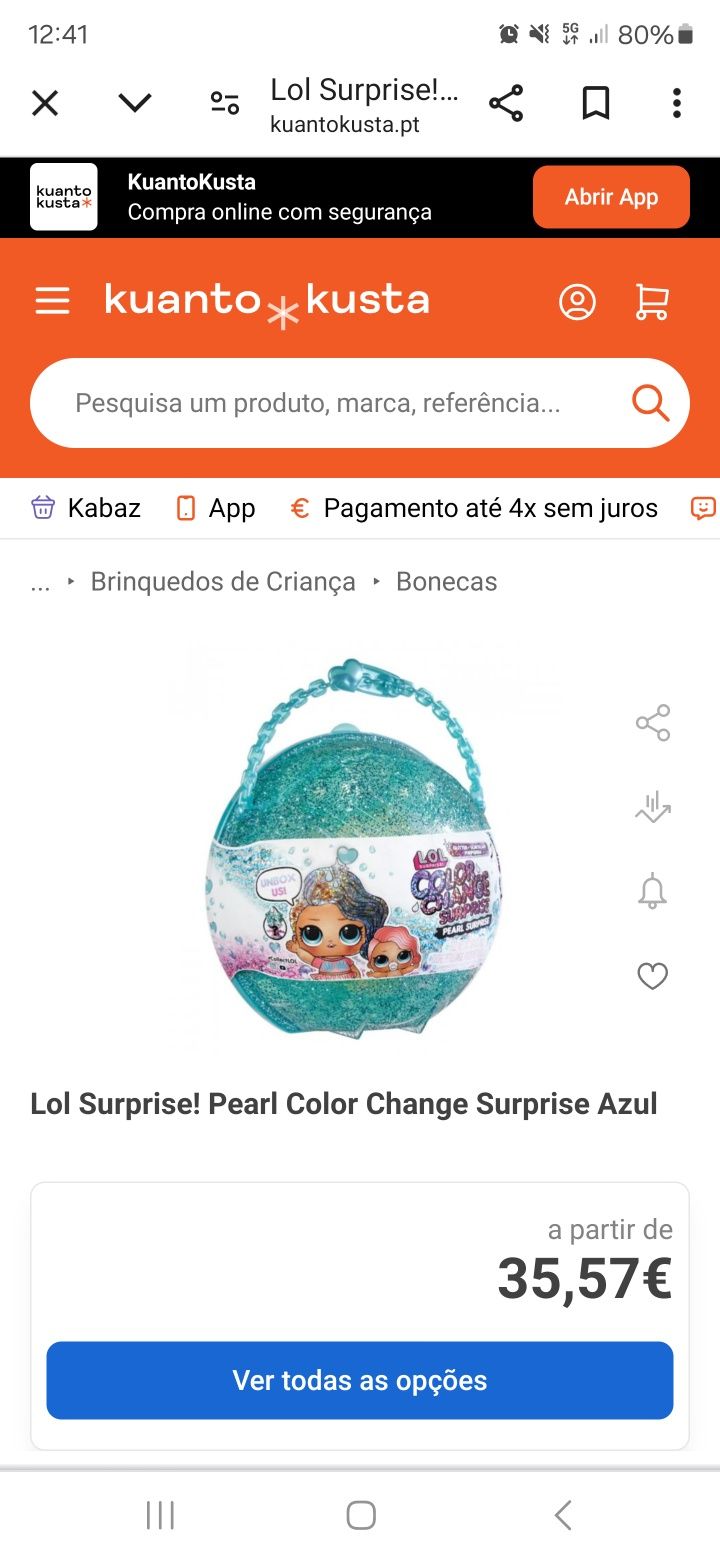 Lol Surprise! Pearl Color Change Surprise Azul